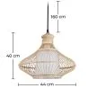 Bambus-Deckenlampe - Boho-Bali-Design-Hängelampe - Amara image 7