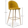 Gepolsterter Hocker aus Stoff - skandinavisches Design - 76cm - Evelyne image 7