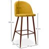 Polsterhocker aus Stoff - Skandinavisches Design - 76cm - Evelyne image 7