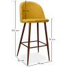 Polsterhocker aus Stoff - Skandinavisches Design - 76cm - Evelyne image 7