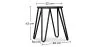 Runder Barhocker - Industriedesign - Holz & Stahl - 43cm - Hairpin image 7
