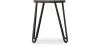 Runder Barhocker - Industriedesign - Holz & Stahl - 43cm - Hairpin image 7