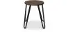 Runder Barhocker - Industriedesign - Holz & Stahl - 43cm - Hairpin image 7