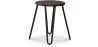 Runder Barhocker - Industriedesign - Holz & Stahl - 43cm - Hairpin image 7