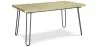 Rechteckiger Esstisch - Industriestil - Holz und Metall - 150 cm - Hairpin image 7