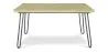 Rechteckiger Esstisch - Industriestil - Holz und Metall - 150 cm - Hairpin image 7