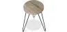 Set aus 2 Beistelltischen - Industriedesign - Holz und Metall - Hairpin image 7