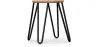 Runder Barhocker - Industriedesign - Holz & Stahl - 44cm - Hairpin image 7