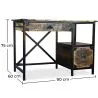 Holzschreibtisch mit Schubladen - Industriedesign - Nashville image 7