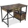 Holzschreibtisch mit Schubladen - Industriedesign - Nashville image 7
