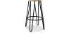 Runder Hocker - Industriedesign - Holz & Metall - 66cm - Hairpin image 7