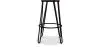 Runder Hocker - Industriedesign - Holz & Metall - 66cm - Hairpin image 7
