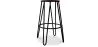 Runder Hocker - Industriedesign - Holz & Metall - 66cm - Hairpin image 7