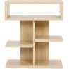 Niedriges Regal im skandinavischen Stil mit 5 Fächern - Holz image 7