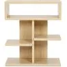 Niedriges Regal im skandinavischen Stil mit 5 Fächern - Holz image 7