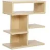 Niedriges Regal im skandinavischen Stil mit 5 Fächern - Holz image 7