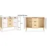 Holz-Sideboard - Skandinavisches Design - 3 Schubladen - Roger image 7