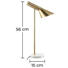 Flexo-Lampe - Schreibtischlampe - Marmor und Metall - Celio image 7