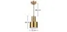 Design-Deckenlampe - Metall-Pendelleuchte - Camilo image 7