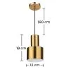 Design-Deckenlampe - Metall-Pendelleuchte - Camilo image 7
