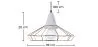 Retro-Design-Deckenlampe - Hängelampe aus Metall und Beton - Giotto image 7