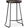 Barhocker - Industriedesign - Holz und Metall - 66 cm - Adriel image 7