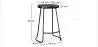 Barhocker - Industriedesign - Holz und Metall - 66 cm - Adriel image 7