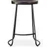 Barhocker - Industriedesign - Holz und Metall - 66 cm - Adriel image 7