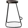 Barhocker - Industriedesign - Holz und Metall - 66 cm - Adriel image 7