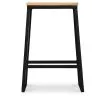 Barhocker im Industriedesign - Holz & Metall - 60cm - Big Boy image 7