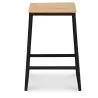 Barhocker im Industriedesign - Holz & Metall - 60cm - Big Boy image 7