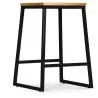 Barhocker im Industriedesign - Holz & Metall - 60cm - Big Boy image 7
