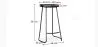 Barhocker - Industriedesign - Holz und Metall - 76cm - Aiyana image 7