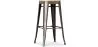 Barhocker - Industriedesign - Stahl & Holz - 76cm - Stylix image 7