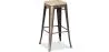 Barhocker - Industriedesign - Stahl & Holz - 76cm - Stylix image 7