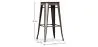 Barhocker - Industriedesign - Holz & Metall - 76cm - Stylix image 7