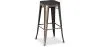 Barhocker - Industriedesign - Holz & Metall - 76cm - Stylix image 7