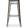 Barhocker - Industriedesign - Holz & Metall - 76cm - Stylix image 7