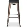 Barhocker - Industriedesign - Holz & Metall - 76cm - Stylix image 7