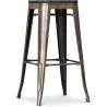 Barhocker - Industriedesign - Holz & Metall - 76cm - Stylix image 7