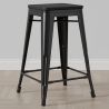 Barhocker - Industriedesign - Holz & Stahl - 61cm - Stylix image 7