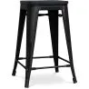 Barhocker - Industriedesign - Holz & Stahl - 61cm - Stylix image 7