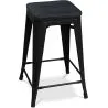 Barhocker - Industriedesign - Holz & Stahl - 61cm - Stylix image 7