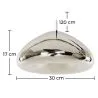 Deckenlampe - Hängeleuchte aus verchromtem Metall - 30 cm - Nullify image 7