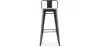 Barhocker mit Rückenlehne - Industriedesign - 76 cm - Stylix image 7