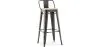 Barhocker mit Rückenlehne - Industriedesign - 76 cm - Stylix image 7