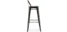 Barhocker mit Rückenlehne - Industriedesign - 76 cm - Stylix image 7