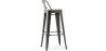 Barhocker mit Rückenlehne - Industriedesign - 76 cm - Stylix image 7