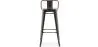 Barhocker mit Rückenlehne - Industriedesign - 76 cm - Stylix image 7