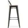 Barhocker mit Rückenlehne - Industriedesign - 76 cm - Stylix image 7